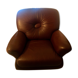 Fauteuil cuir vintage