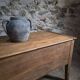 Antique French flour chest in oak – 19th-century farmhouse side table