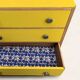 Commode art déco jaune poudré et bois brut