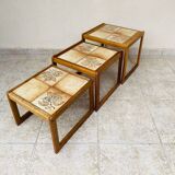 Vintage 1960 nesting coffee table