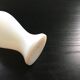 Lamp base in white opaline.