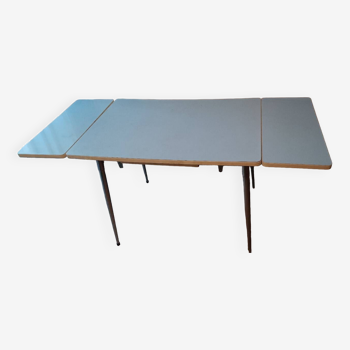 Blue formica table