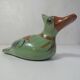 Ancient glazed terracotta mexico bird folk art vintage