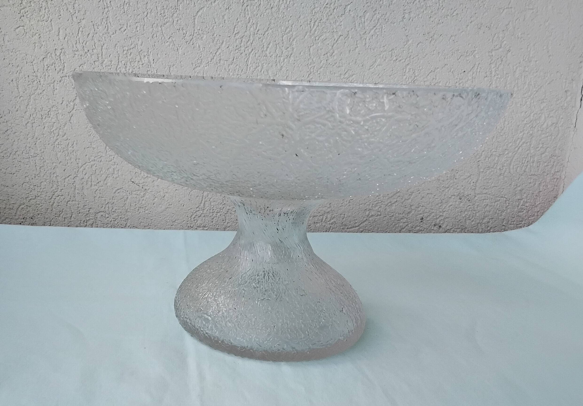 Crystal bowl on a pedestal