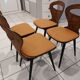 Suite of 4 chairs of Bistrot Baumann model Vintage Ant 1970s