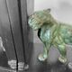 Lion and lioness bookends by Joseph Carlier, 1930