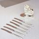 Vintage Silver-Plated Butterfly Knife Holder Set of Six Decorative Butter Knives