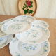 Set of 8 dessert plates Arcopal model Véronica vintage