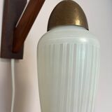 Vintage wall lamp glass danish design