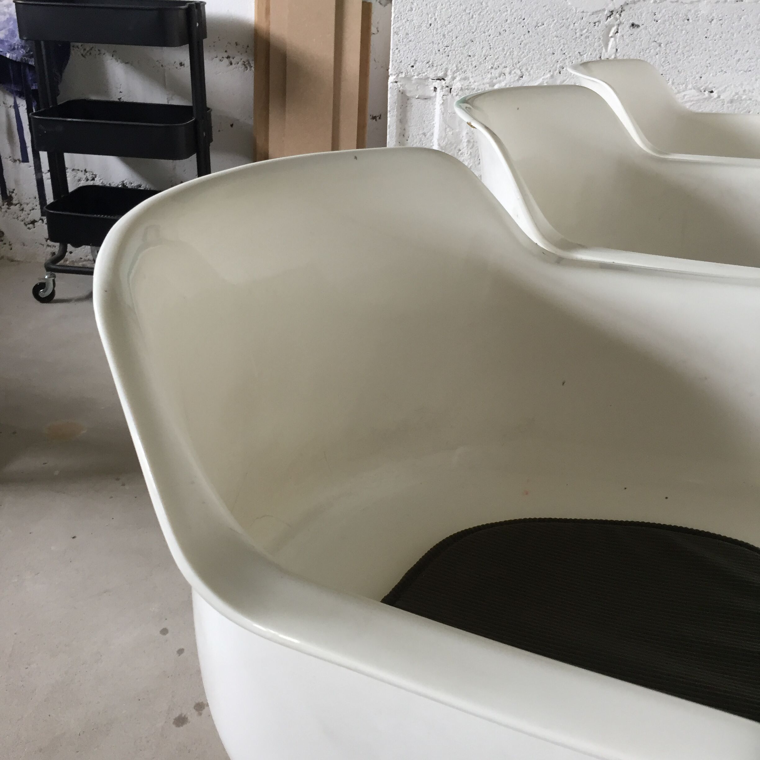 Vintage bench, by Albert Jacob for Grofillex, 1970s