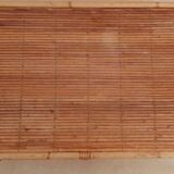 Table basse vintage en rotin et bambou