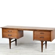 Midcentury Afromosia Desk From A. Younger Designed By John Herbert. Vintage