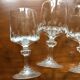 Set de 10 verres à vin en cristal taillé
