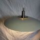 White pendant light, Scandinavian, space age, Poulsen style, 1990.