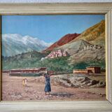 Oil painting on orientalist panel