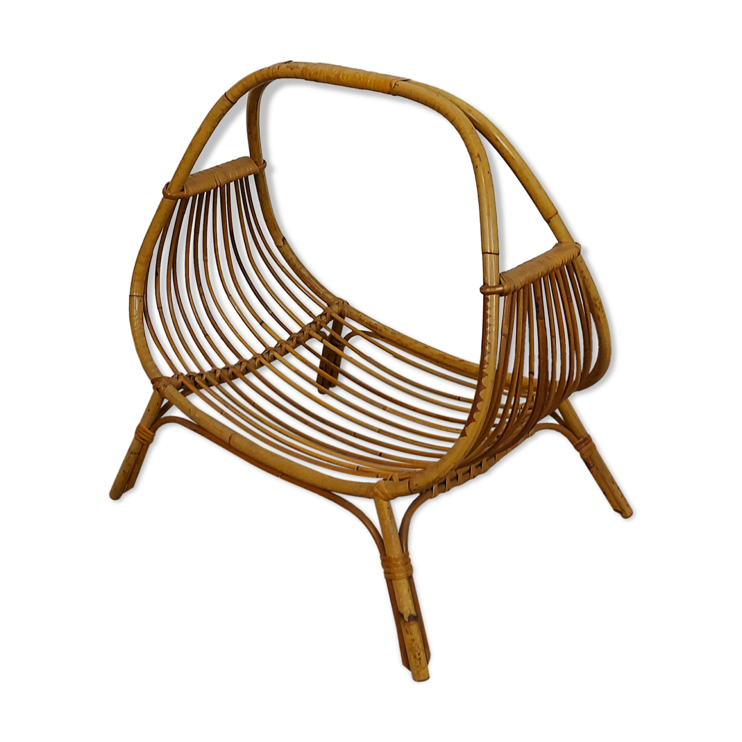 Bamboo magazine rack