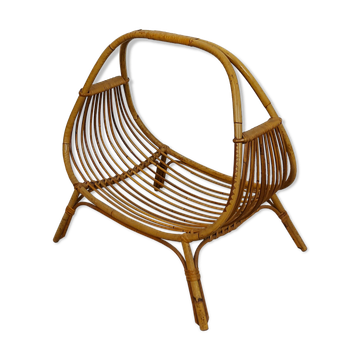 Bamboo magazine rack