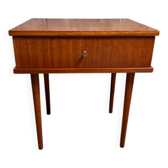 Vintage bedside table with clean lines
