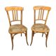 Paire de chaises Japy assises cannées