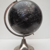 original black world map / metal base