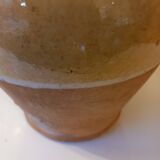 Yellow glazed grease pot