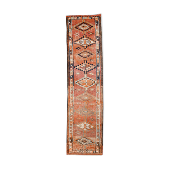 3x12 orange turkish runner rug 366x92cm
