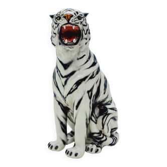 Ceramic statue siberian tiger