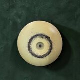 Space Age pivoting floor ashtray in anodised gold aluminium – Mettawa