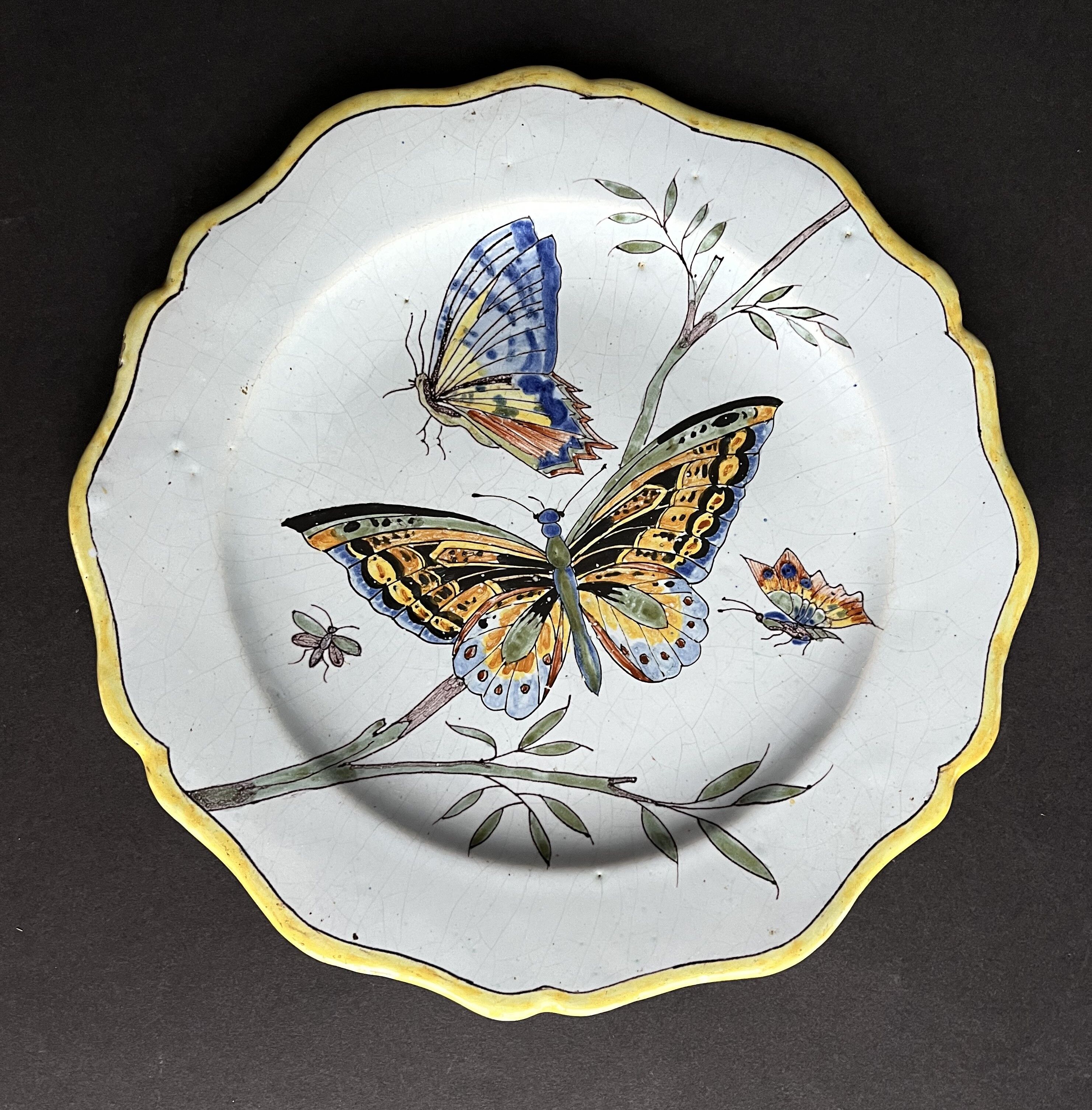 Assiette de collection Porquier Beau