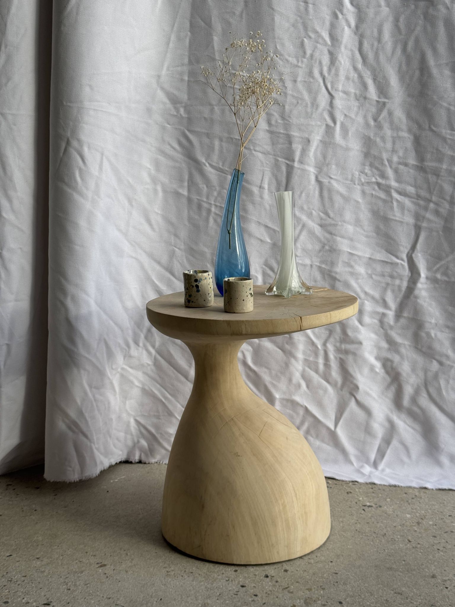 Blue soliflore vase H25 D7