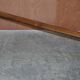 Pair of antique Victorian trestle benches in fruitwood.