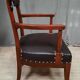 Fauteuil de bureau en acajou