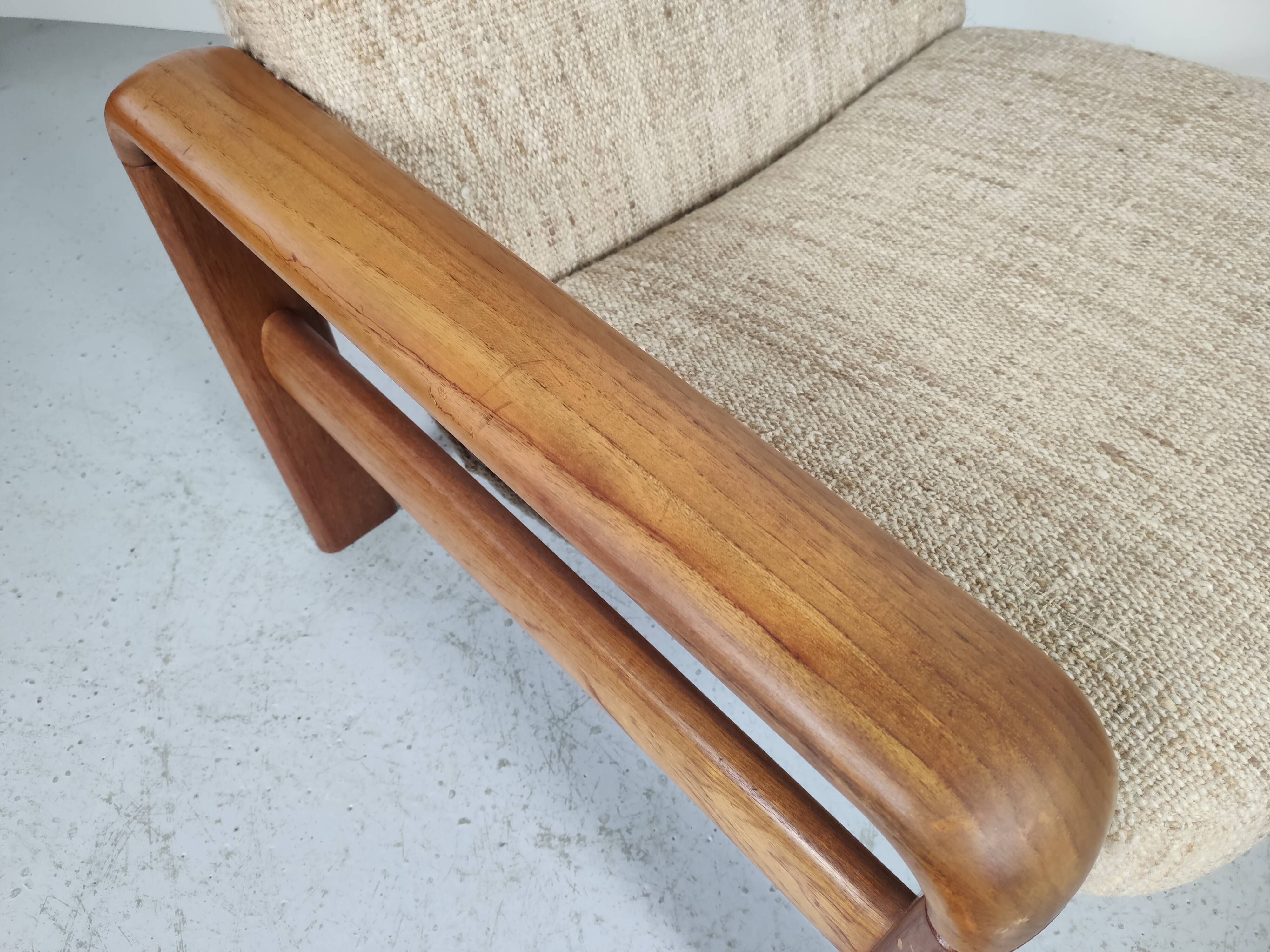 Pair of vintage Scandinavian teak chairs 1970s