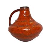 Carstens Workshop, 20th century red ceramic pot with handle