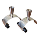 Pair of Brutalist Design Candlesticks – 1950s