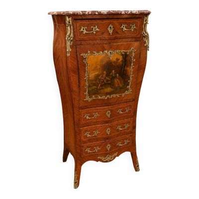 Secrétaire de Dame style Louis XV Transition