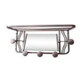 Hanger door-Hat wall aluminium with mirror 40 years