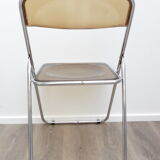 2 chairs folding plexiglass smoked