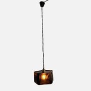 Mid Century Modern Erik Hoglund Amber Ceiling Lamp Glass Kosta Boda 1970s