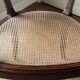Empire style mahogany caned office chair