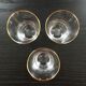 Lot 3 verres étoiles dorées
