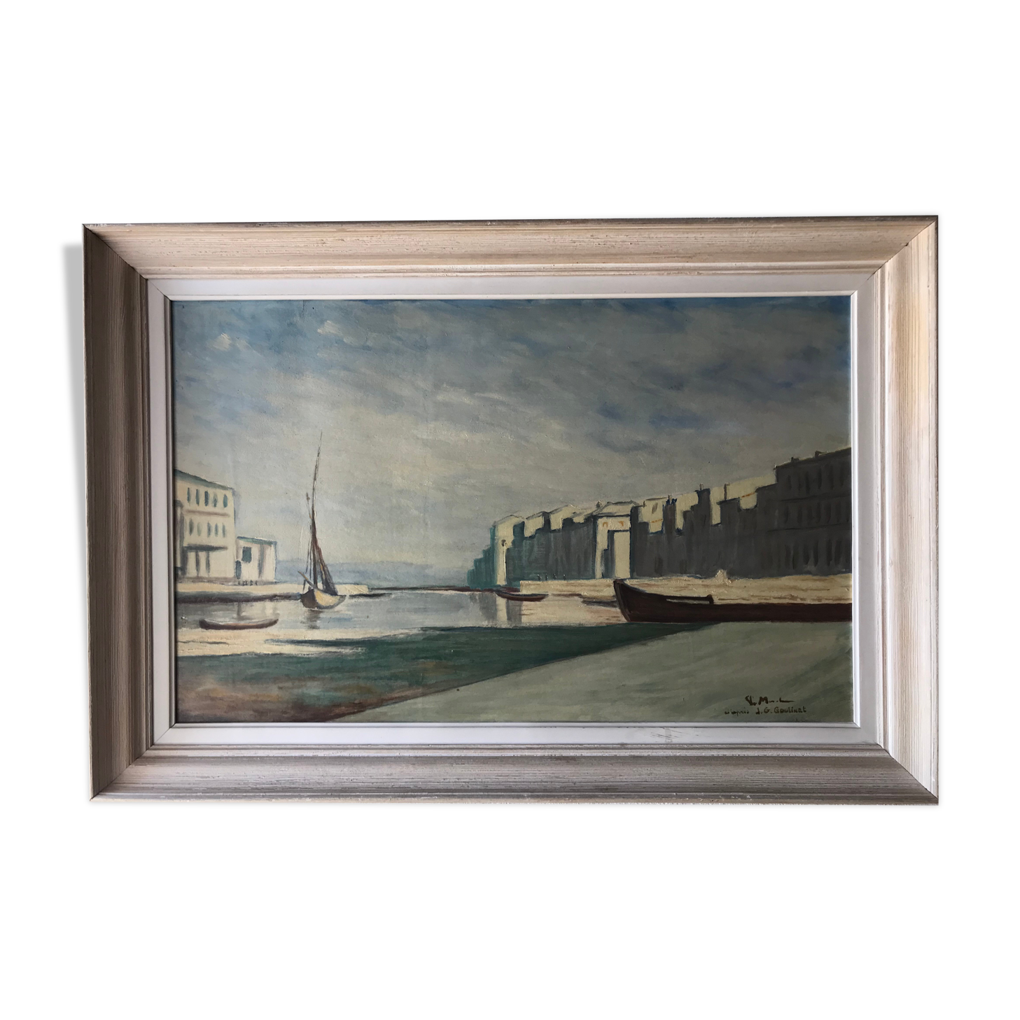 Tableau peinture à l’huile sur panneau