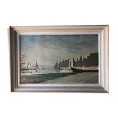 Tableau peinture à l’huile sur panneau