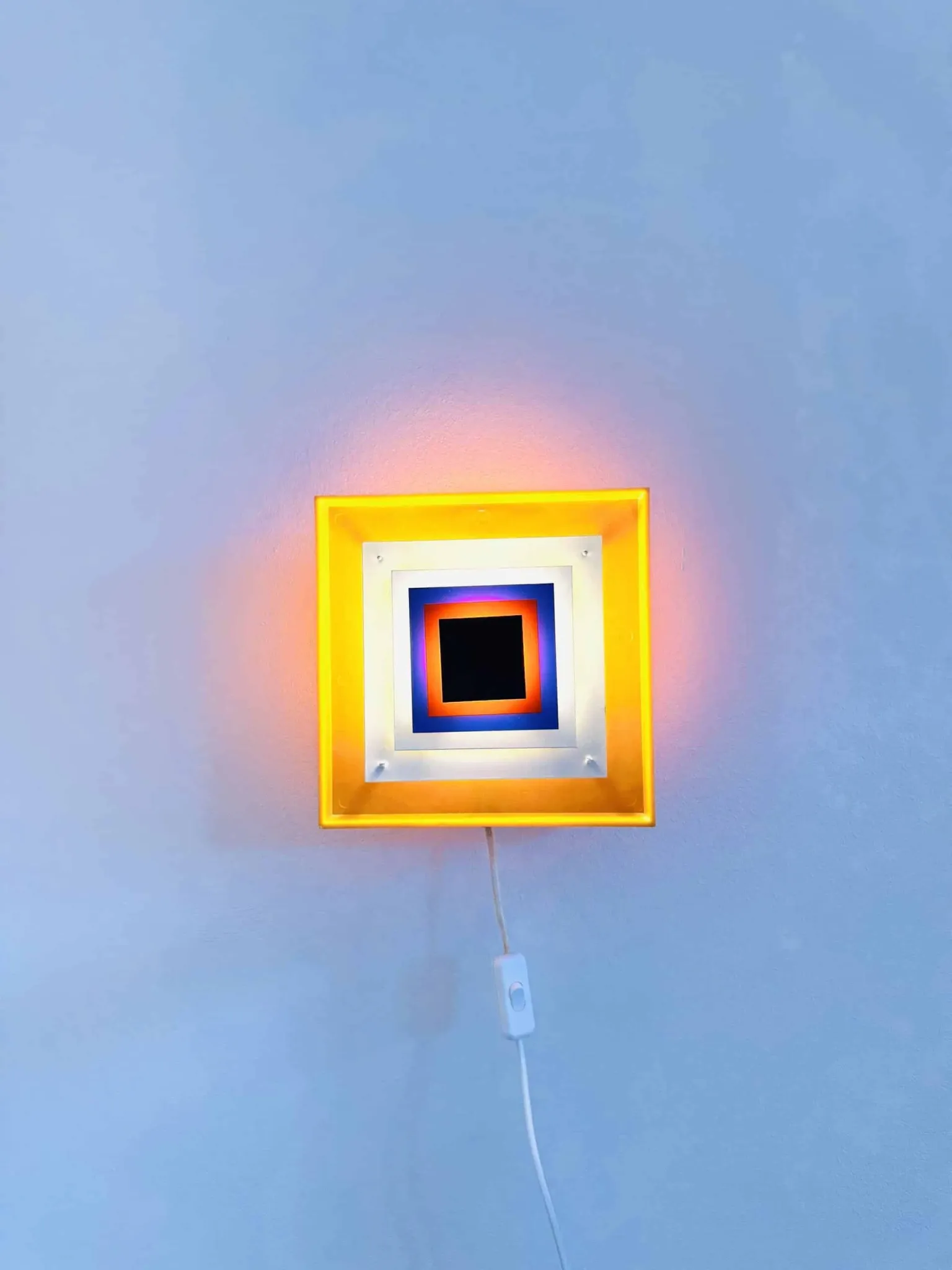 Kvadrille Wall Lamp By Bengt Karlby For Lyfa, Denmark, 1970S
