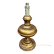 Lampe vintage pied de boule dorée