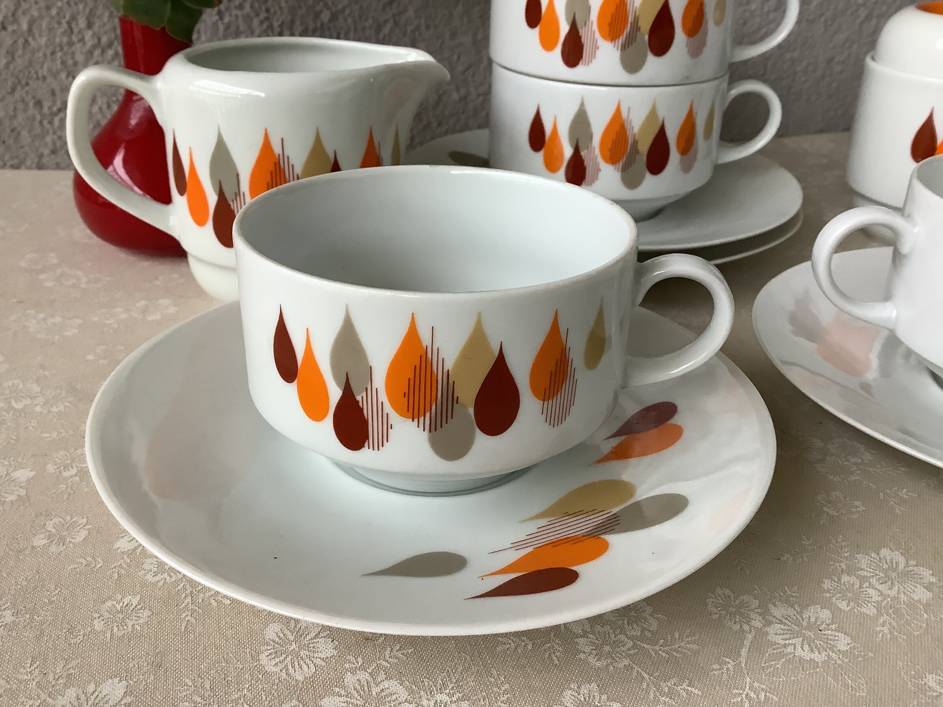 Cups Bareuther Waldsassen Germany design seventies