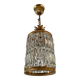 Vintage golden lantern chandelier with tassels