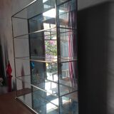 Glazed brass shelf to install