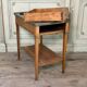 Louis XVI refreshment table in mahogany, brass and marble, 18th century.