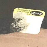 Cendrier en céramique Italy vintage rouge orange noir 1970 Bitossi pour Raymor